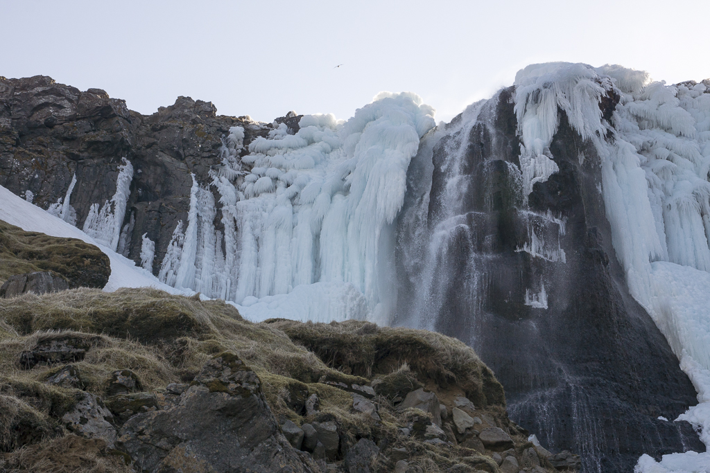 Cascada Bæjarfoss en Ólafsvík