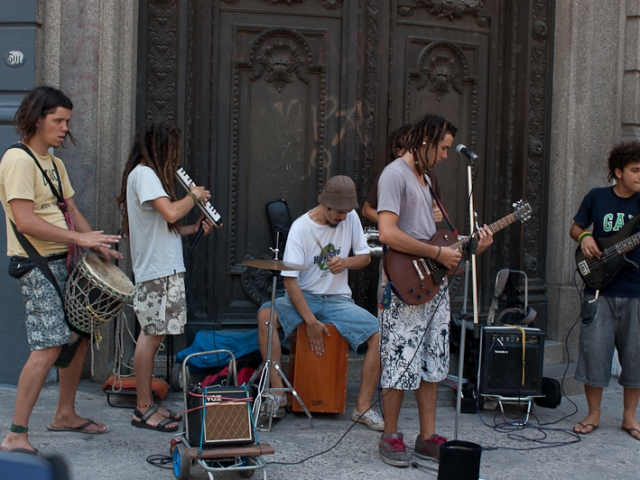 Musicos callejeros